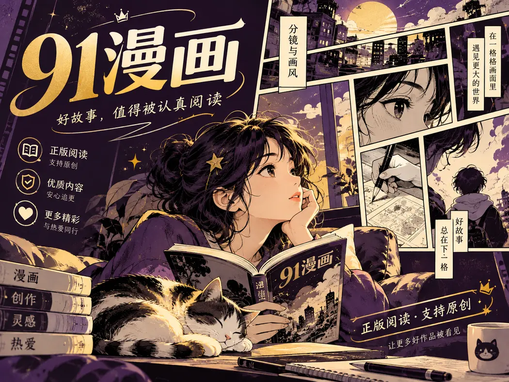 漫画画面节奏主题抽象插画